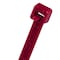 Panduit Cable Tie, 14-1/2 in L, 4 in Max Bundle Dia., Red, Nylon 6/6, 50 lb Strength, 1000 PK PRT4S-M2 - alternate 1